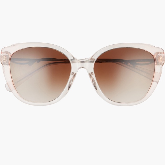 NWT Coach 55mm Blush Cat Eye with Gold Sunglasses - Picture 3 of 4